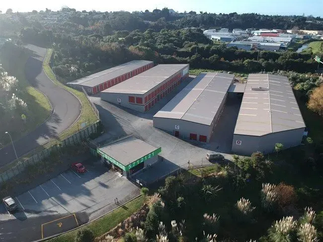 Aerial view of Stash-It Tauranga